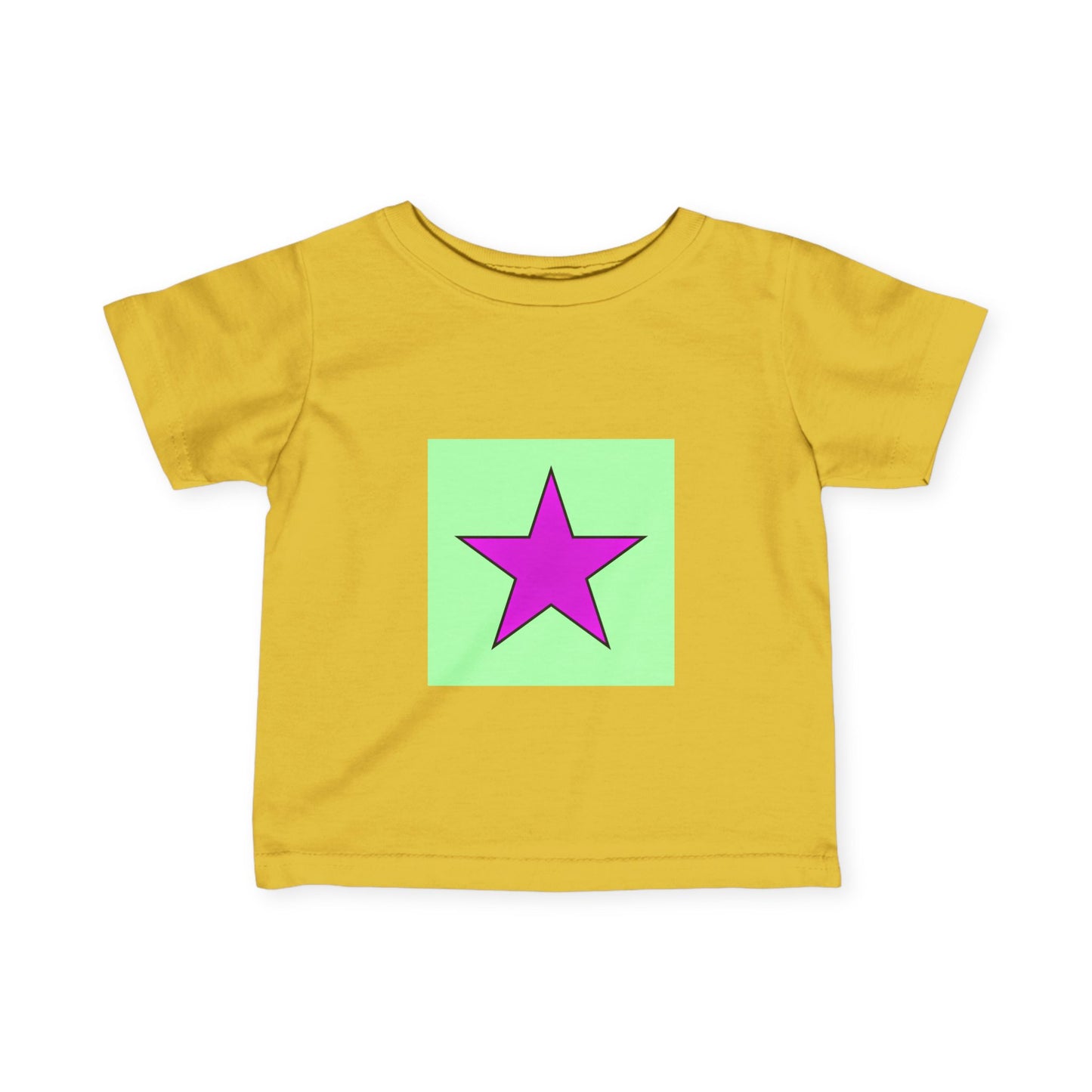 Colorful Star Infant Tee, Cute Baby T-Shirt, Fun Toddler Top, Bright Playwear, Birthday Gift, Kids Fashion