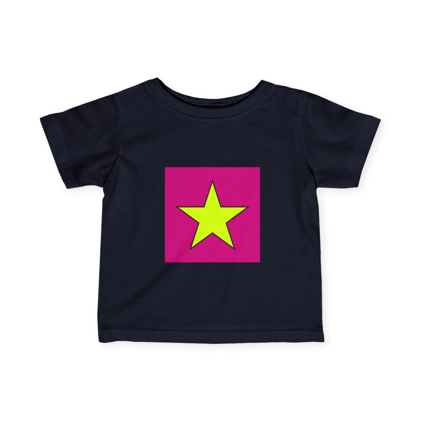 Colorful Star Infant Tee, Cute Baby T-Shirt, Fun Toddler Top, Bright Playwear, Birthday Gift, Kids Fashion