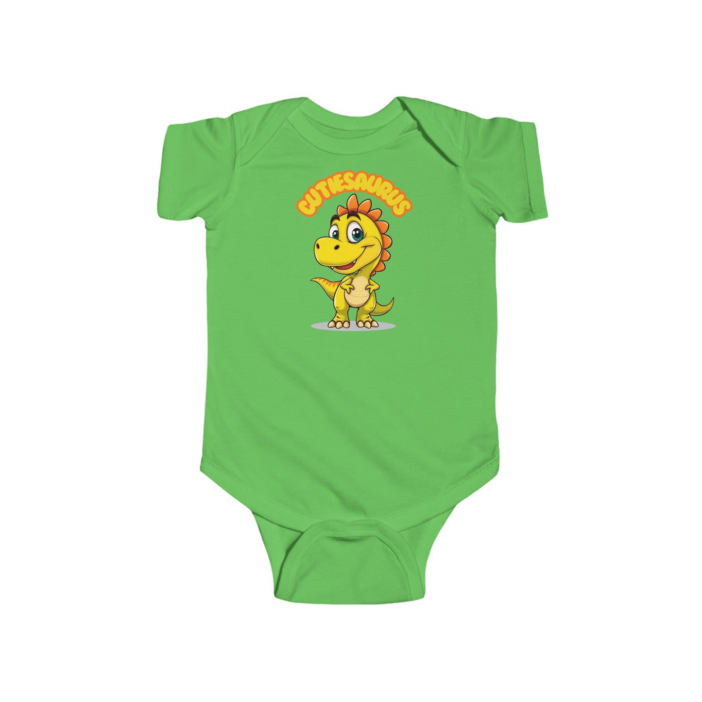 Infant Bodysuit, Cutiesaurus Dinosaur Print, Cute Baby Outfit, Fun Toddler Gift, Newborn Romper