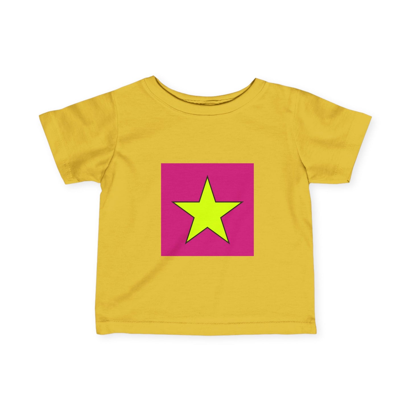 Colorful Star Infant Tee, Cute Baby T-Shirt, Fun Toddler Top, Bright Playwear, Birthday Gift, Kids Fashion