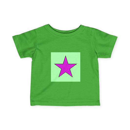 Colorful Star Infant Tee, Cute Baby T-Shirt, Fun Toddler Top, Bright Playwear, Birthday Gift, Kids Fashion