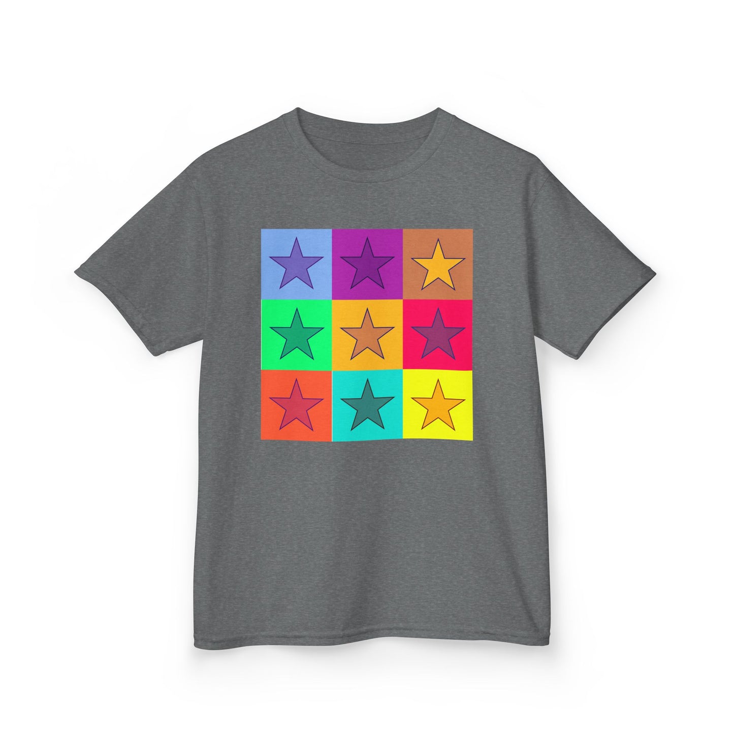 Colorful Star Kids Tee, Fun Cotton Shirt for Boys & Girls, Bright Kids Clothing, Birthday Gift, Playdate Outfit, Summer Wear