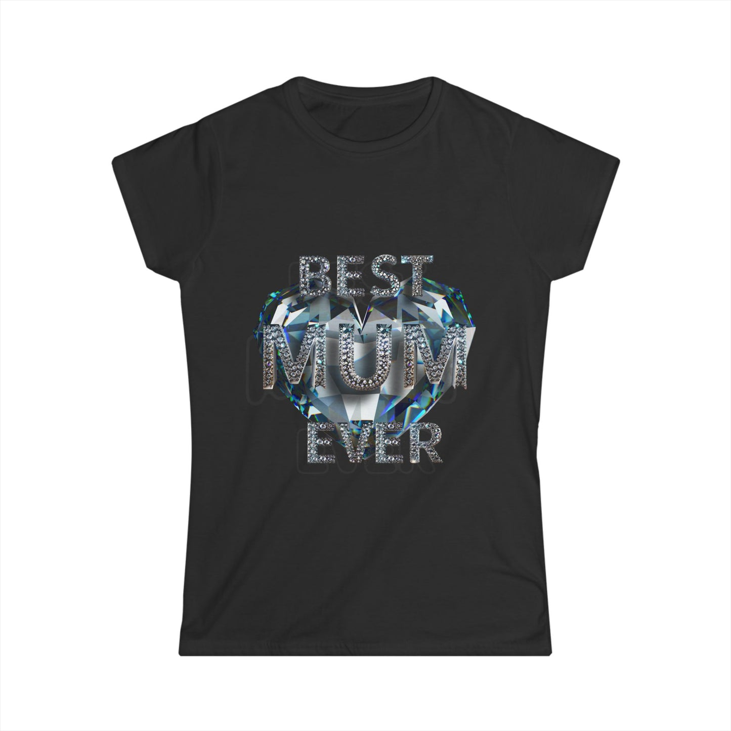 Best Mum Ever Tee - Mother's Day Gift, Gratitude Shirt, Love You Tee, Encrusted Diamonds Shirt, Thank You T-Shirt