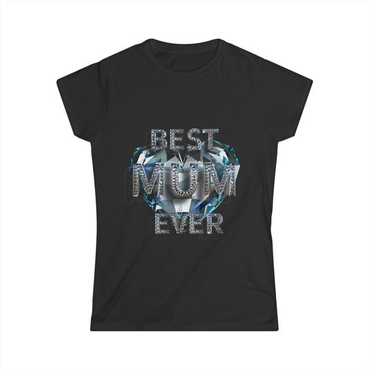 Best Mum Ever Tee - Mother's Day Gift, Gratitude Shirt, Love You Tee, Encrusted Diamonds Shirt, Thank You T-Shirt