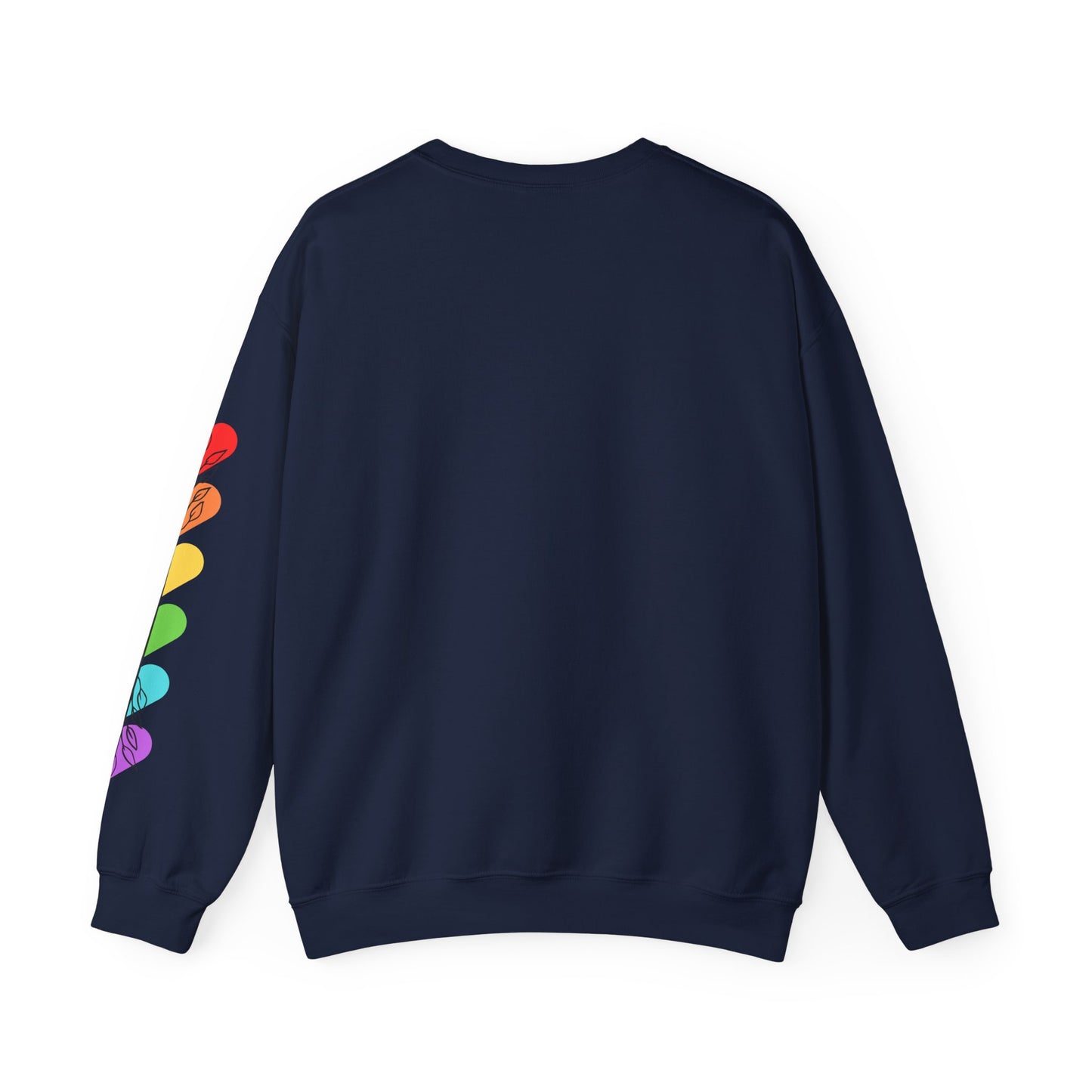 Colorful Heart Crewneck Sweatshirt for Unisex - Rainbow Vibe Apparel