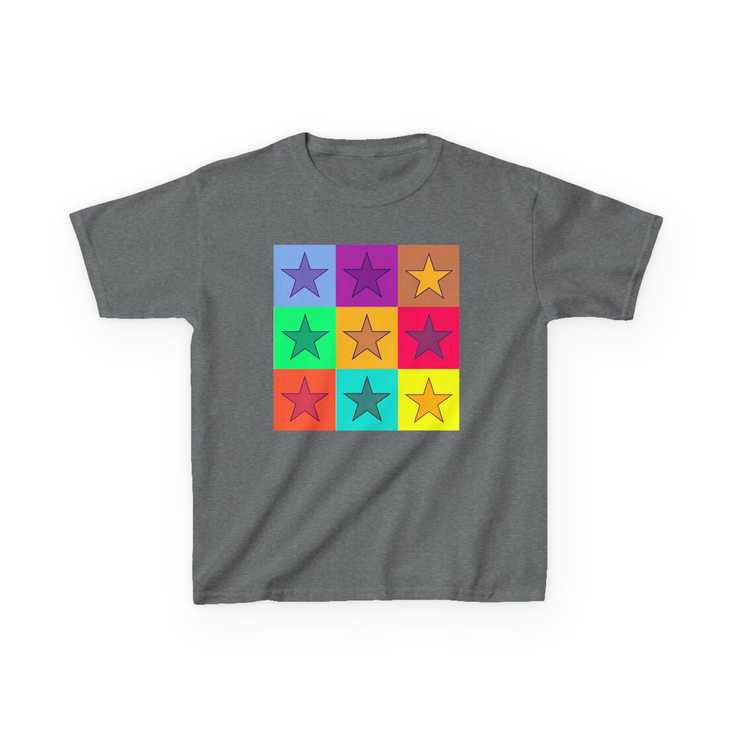 Colorful Star Kids Tee, Fun Cotton Shirt for Boys & Girls, Bright Kids Clothing, Birthday Gift, Playdate Outfit, Summer Wear