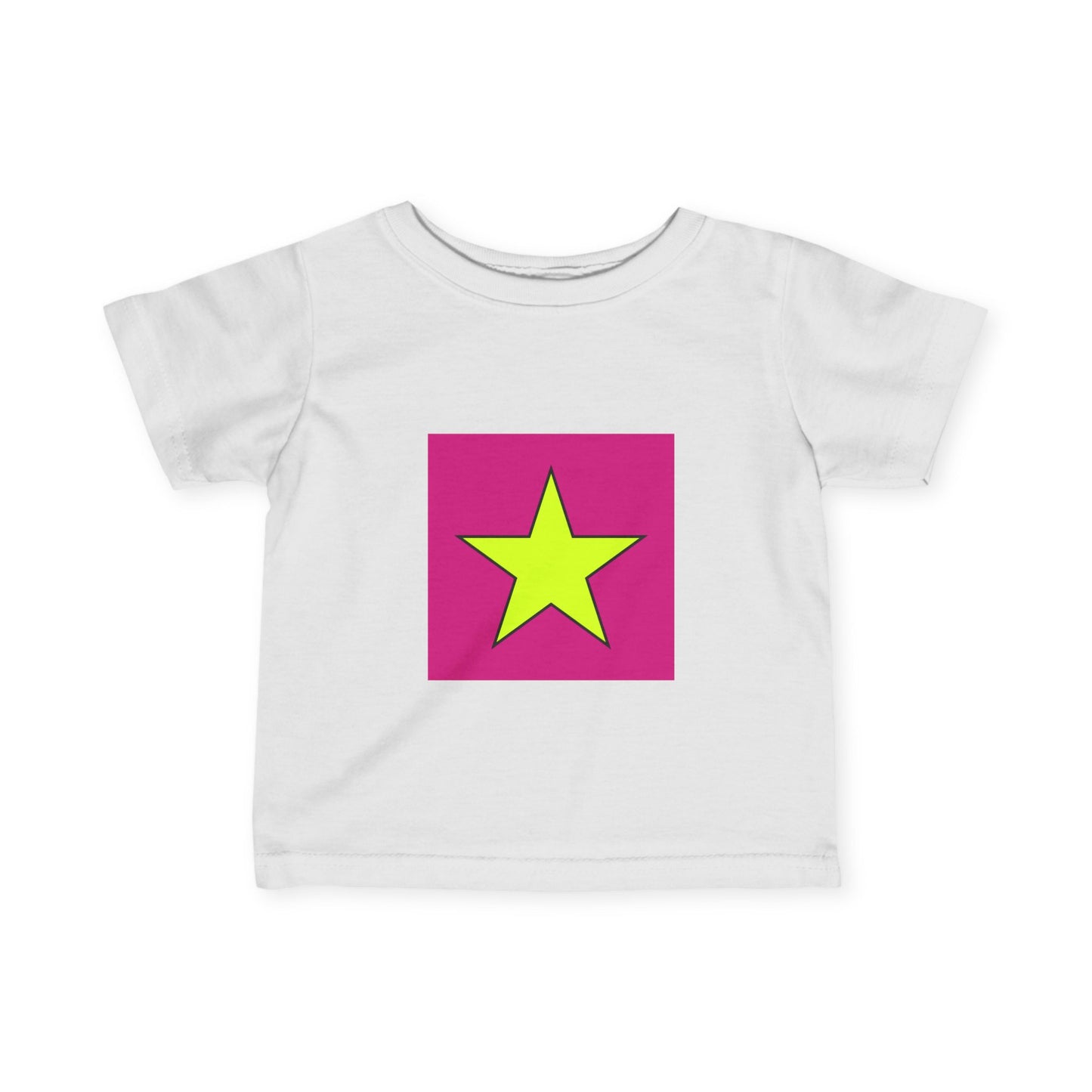 Colorful Star Infant Tee, Cute Baby T-Shirt, Fun Toddler Top, Bright Playwear, Birthday Gift, Kids Fashion