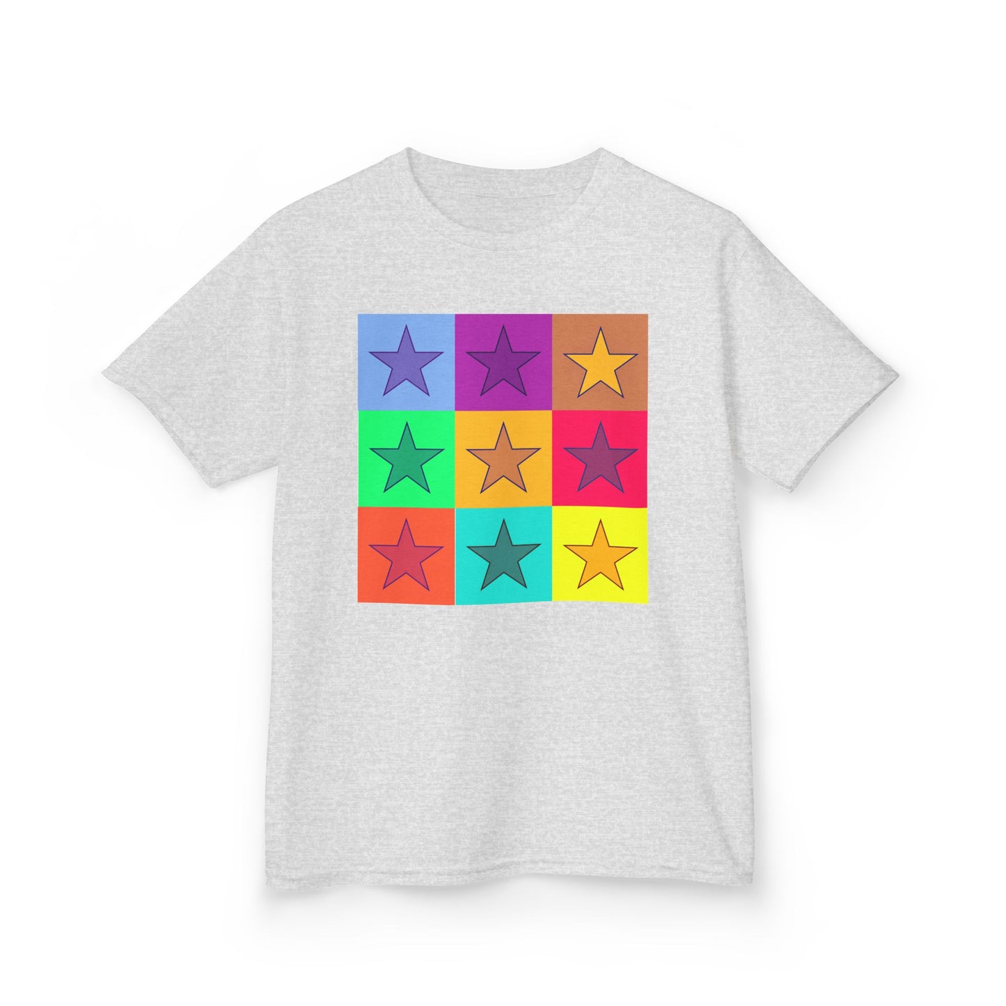 Colorful Star Kids Tee, Fun Cotton Shirt for Boys & Girls, Bright Kids Clothing, Birthday Gift, Playdate Outfit, Summer Wear