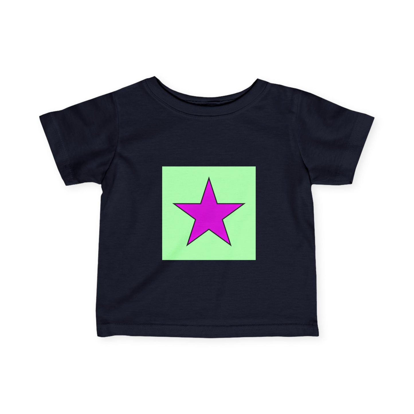 Colorful Star Infant Tee, Cute Baby T-Shirt, Fun Toddler Top, Bright Playwear, Birthday Gift, Kids Fashion