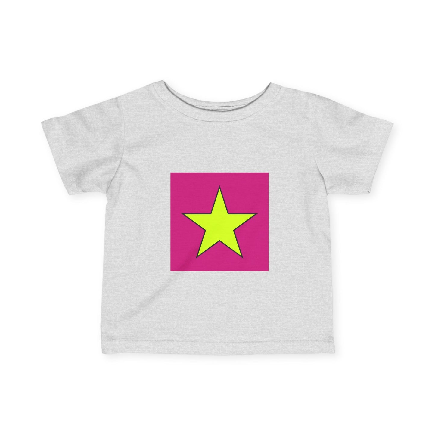 Colorful Star Infant Tee, Cute Baby T-Shirt, Fun Toddler Top, Bright Playwear, Birthday Gift, Kids Fashion