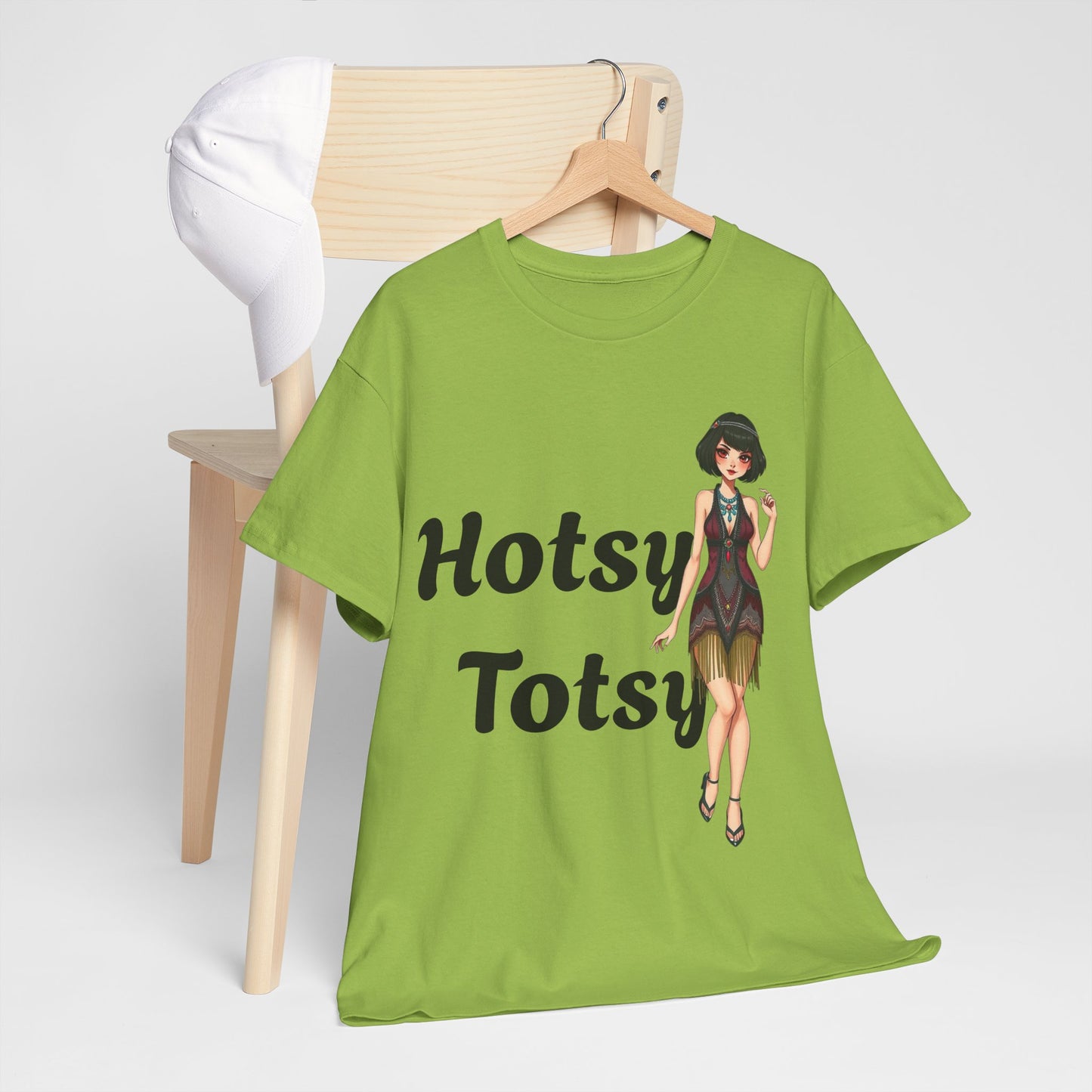 kiwi, t-shirt, 1920's retro, Hotsy Totsy, flapper girl