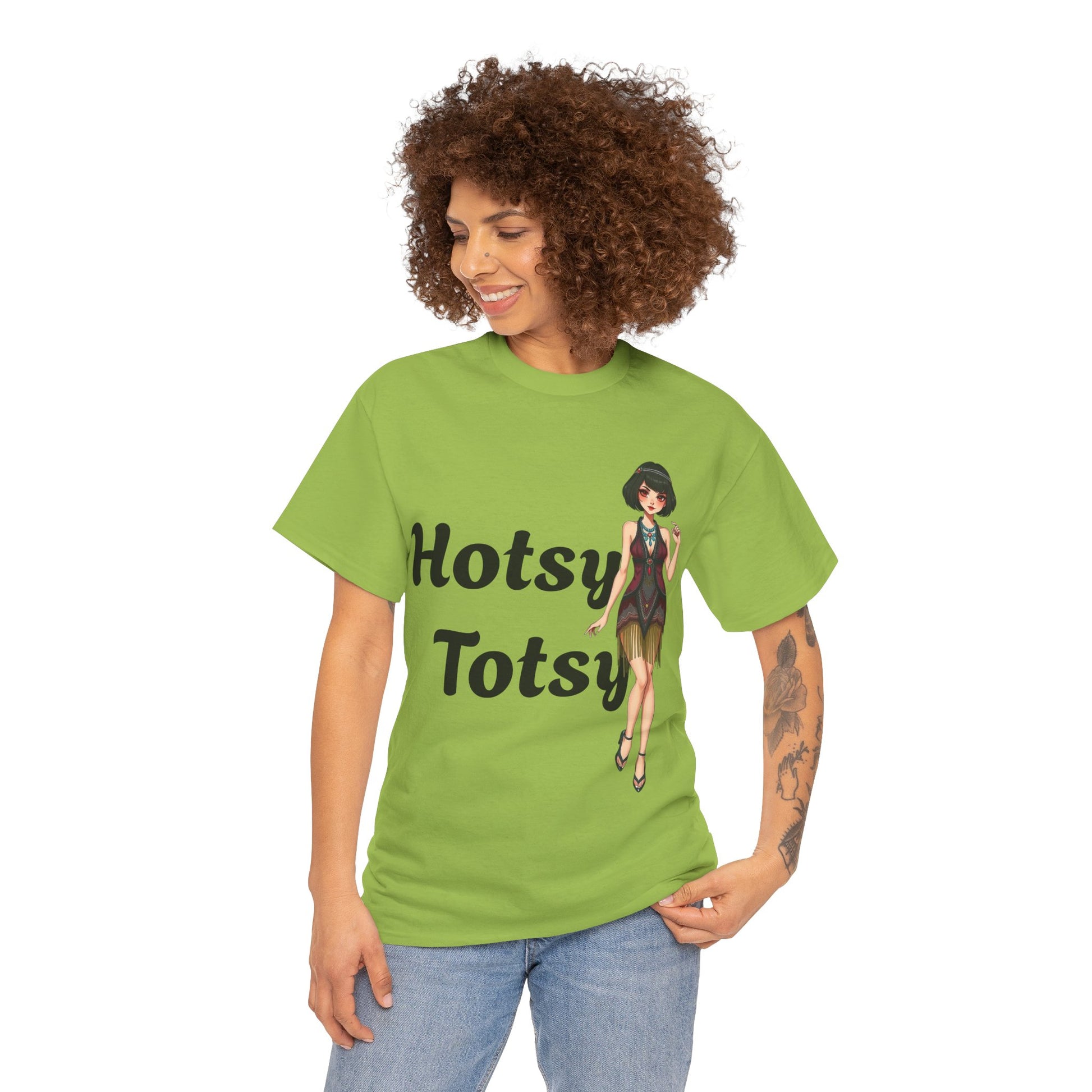 kiwi, t-shirt, 1920's retro, Hotsy Totsy, flapper girl