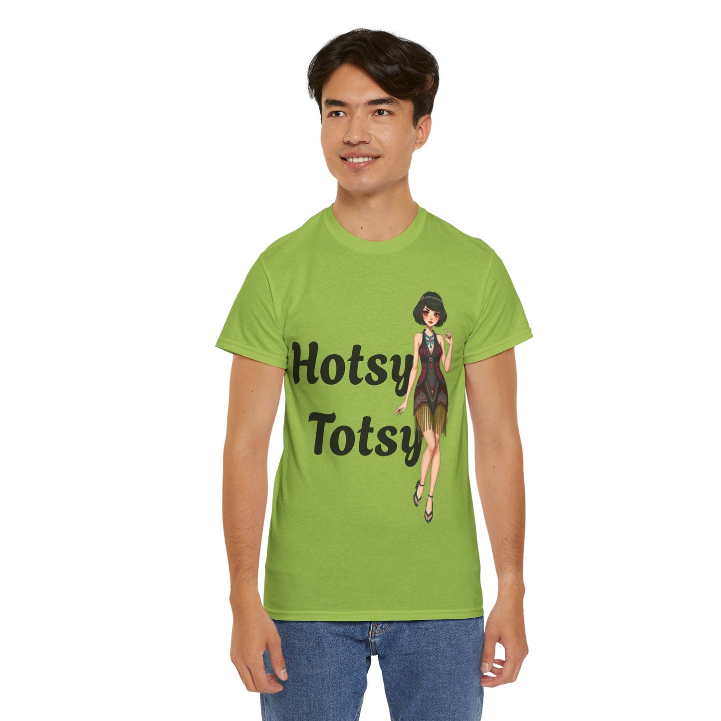 kiwi, t-shirt, 1920's retro, Hotsy Totsy, flapper girl