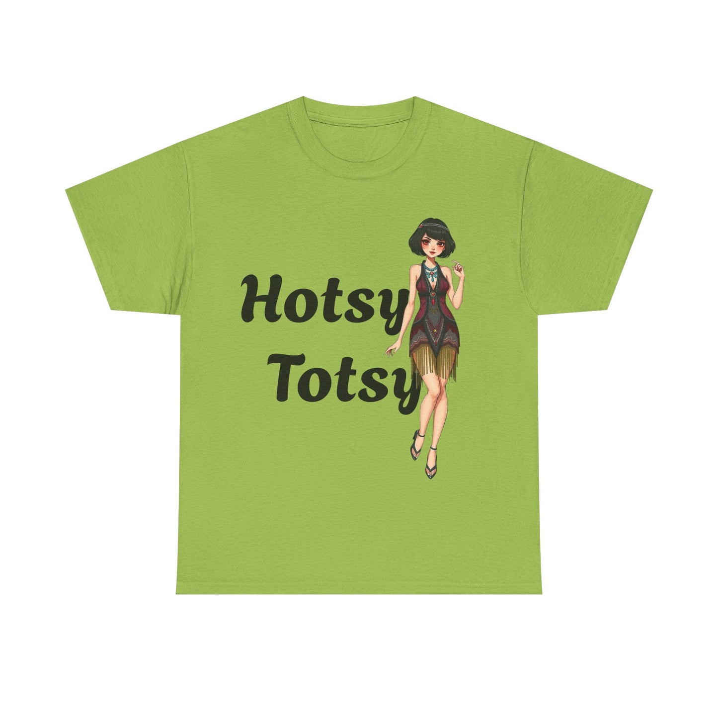 kiwi, t-shirt, 1920's retro, Hotsy Totsy, flapper girl