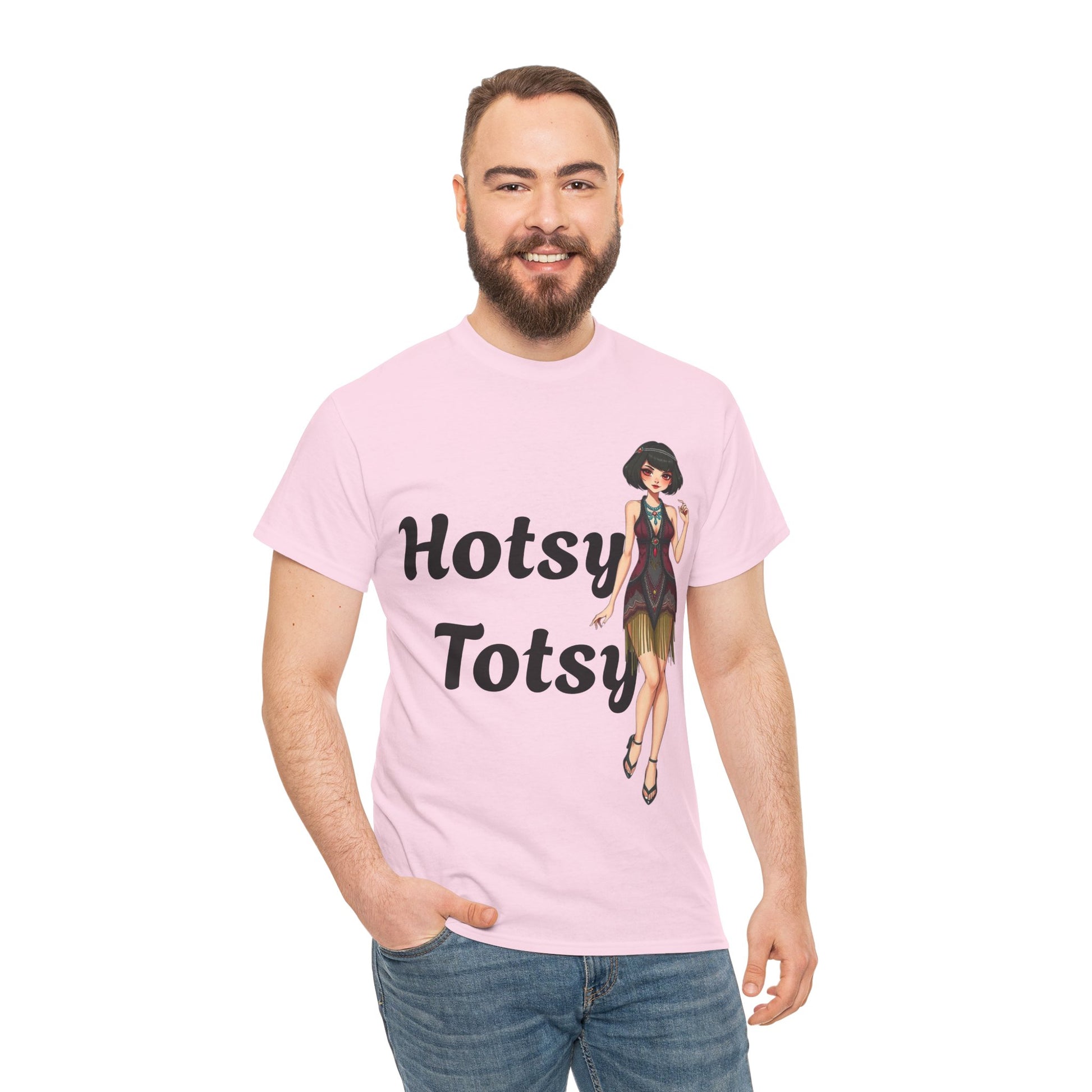 light pink, t-shirt, 1920's retro, Hotsy Totsy, flapper girl