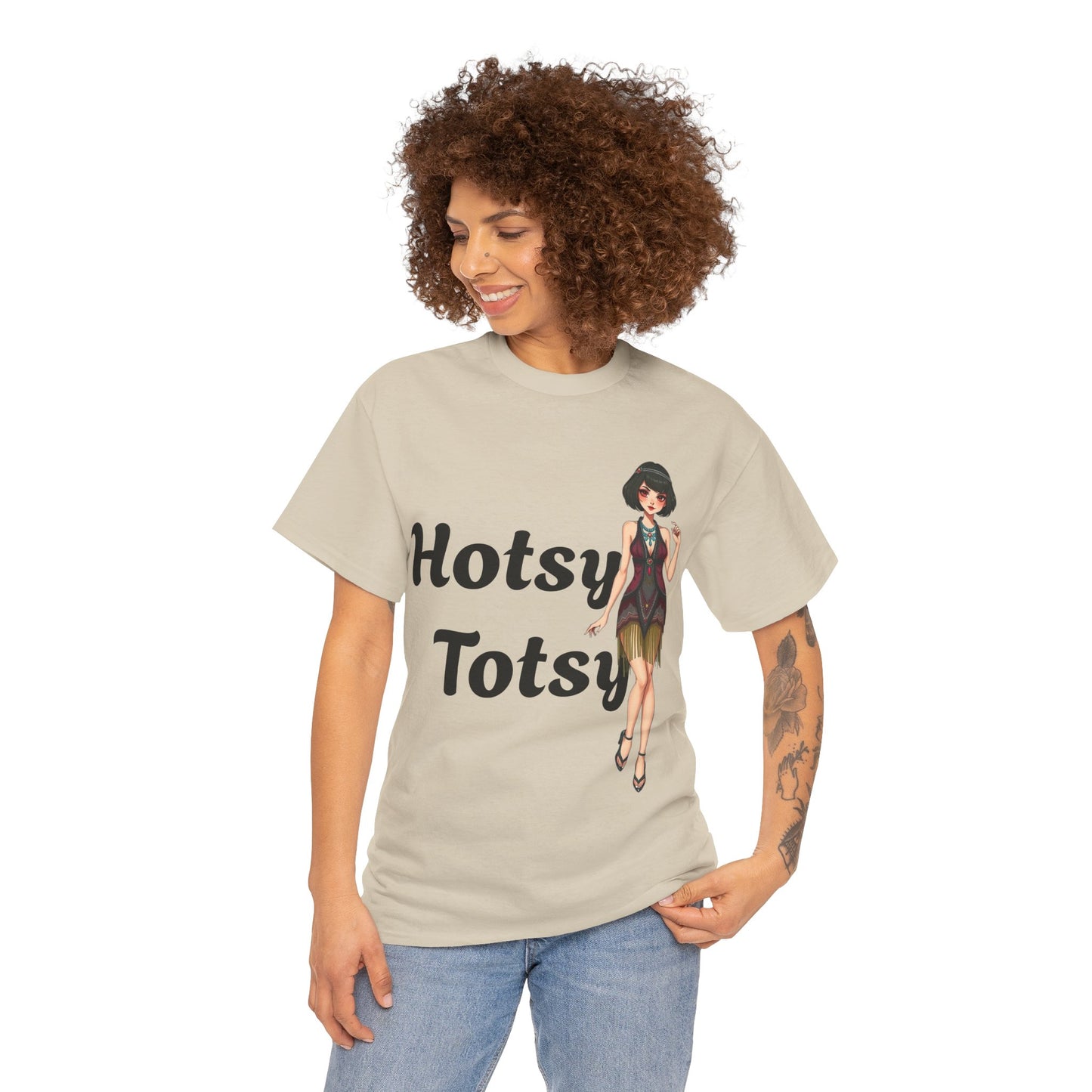 sand, t-shirt, 1920's retro, Hotsy Totsy, flapper girl