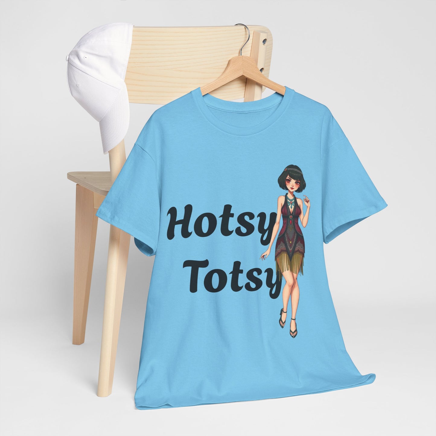 sky, t-shirt, 1920's retro, Hotsy Totsy, flapper girl