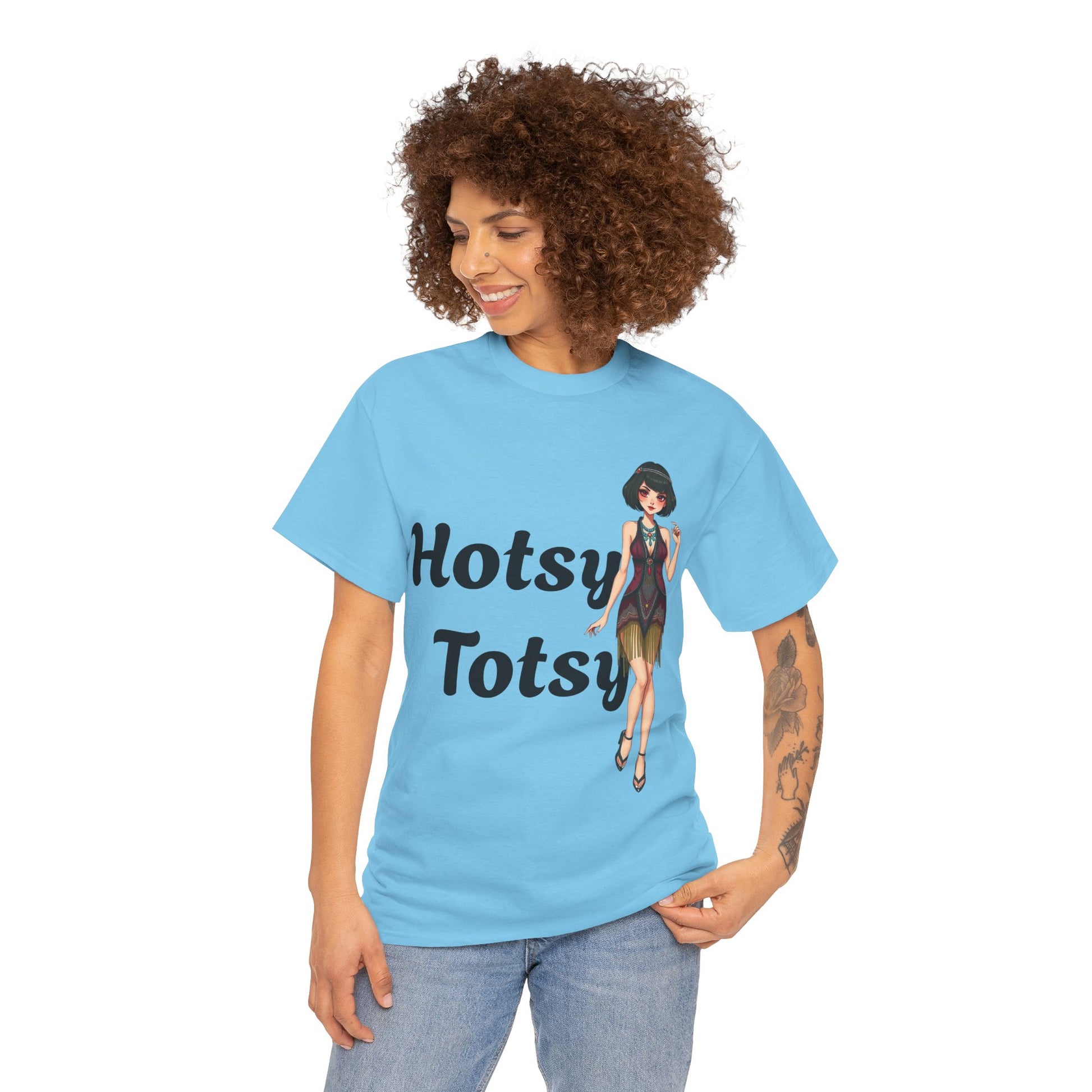 sky, t-shirt, 1920's retro, Hotsy Totsy, flapper girl