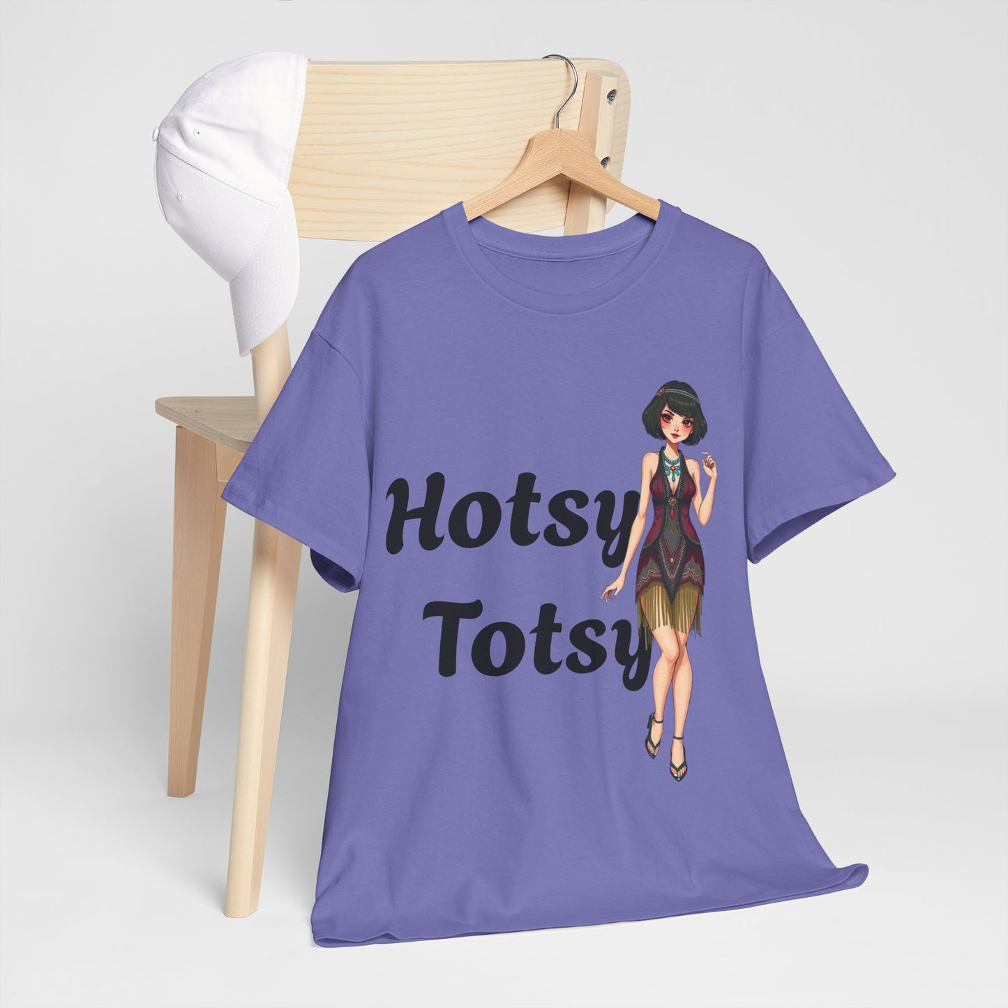 violet, t-shirt, 1920's retro, Hotsy Totsy, flapper girl