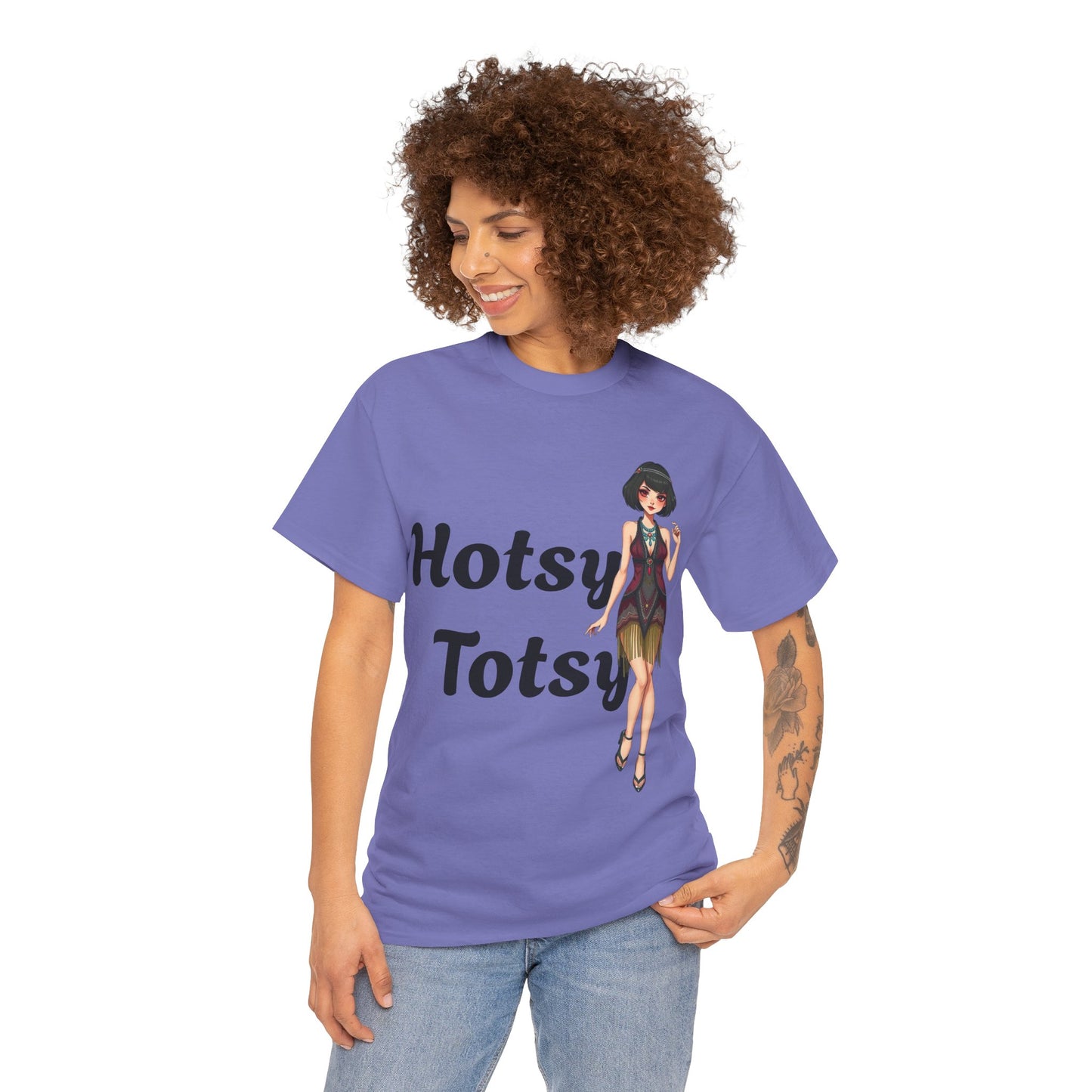 violet, t-shirt, 1920's retro, Hotsy Totsy, flapper girl