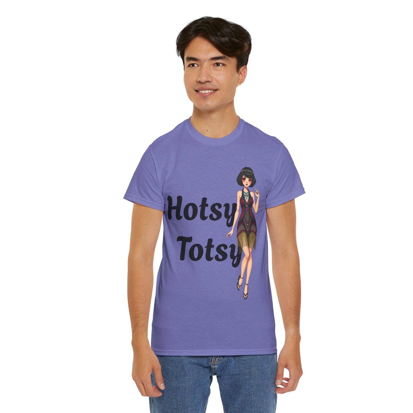 violet, t-shirt, 1920's retro, Hotsy Totsy, flapper girl