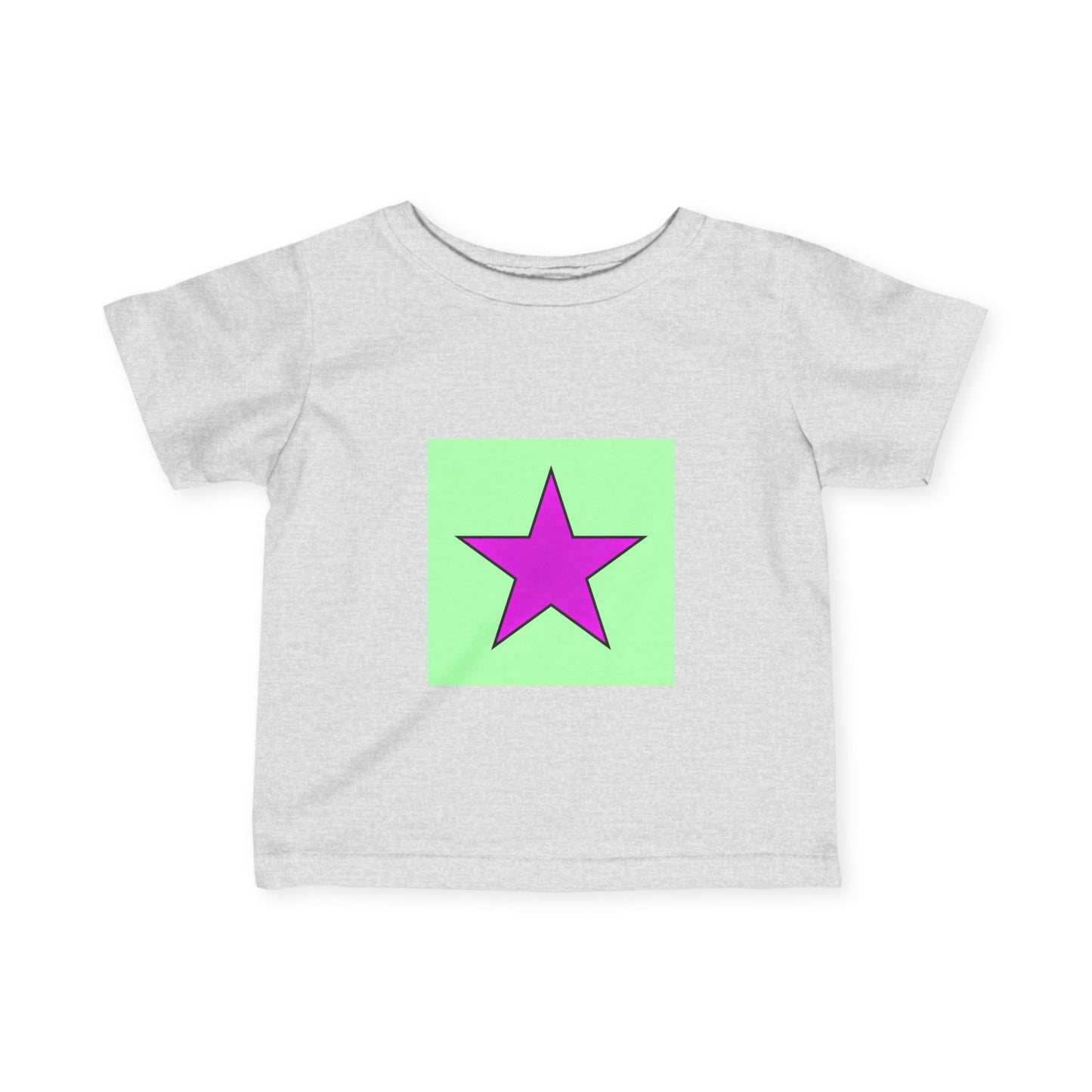 Colorful Star Infant Tee, Cute Baby T-Shirt, Fun Toddler Top, Bright Playwear, Birthday Gift, Kids Fashion