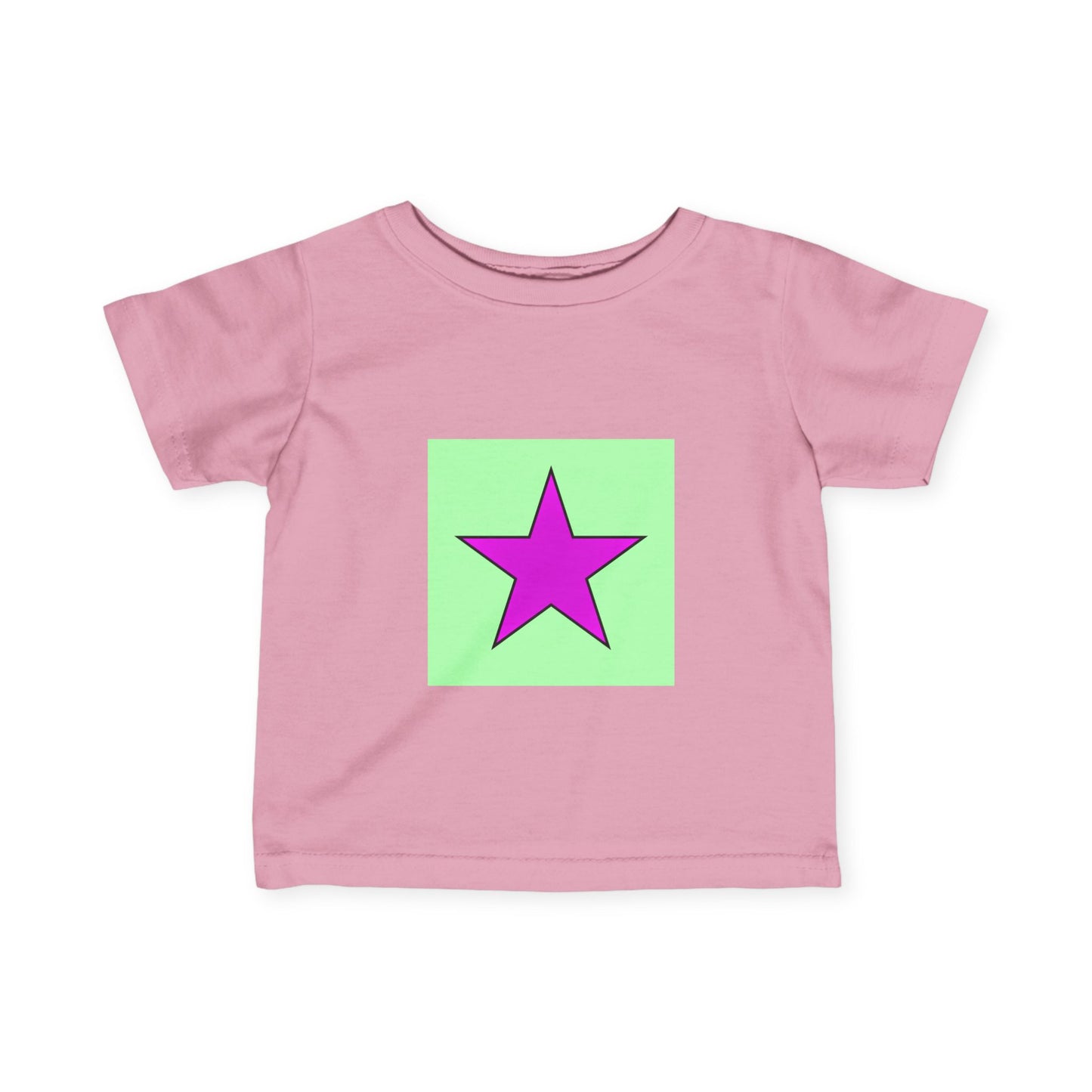 Colorful Star Infant Tee, Cute Baby T-Shirt, Fun Toddler Top, Bright Playwear, Birthday Gift, Kids Fashion