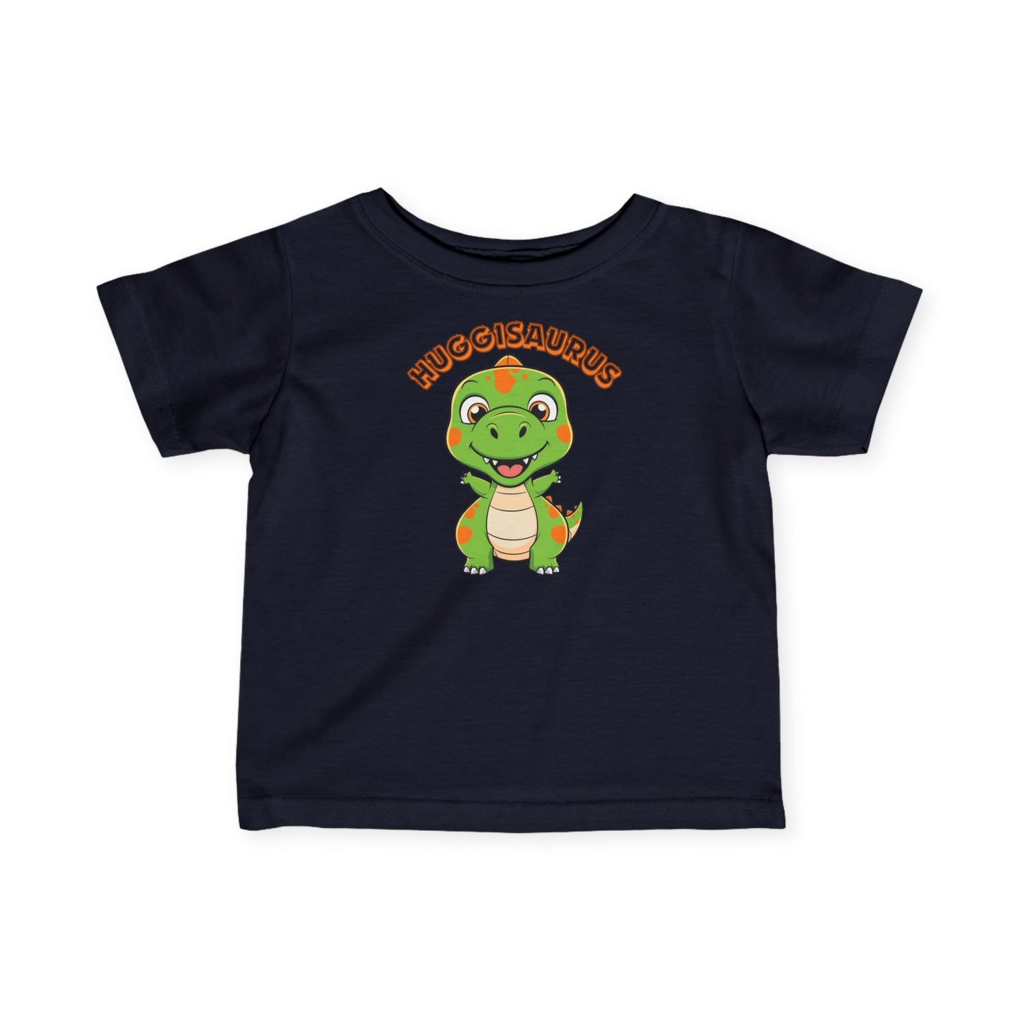 Infant Tee, Huggisaurus Cute Dinosaur Design, Kids T-Shirt, Soft Baby Shirt, Fun Toddler Top, Jurassic Theme Apparel