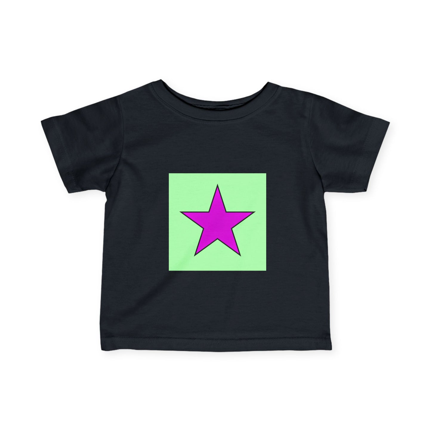 Colorful Star Infant Tee, Cute Baby T-Shirt, Fun Toddler Top, Bright Playwear, Birthday Gift, Kids Fashion