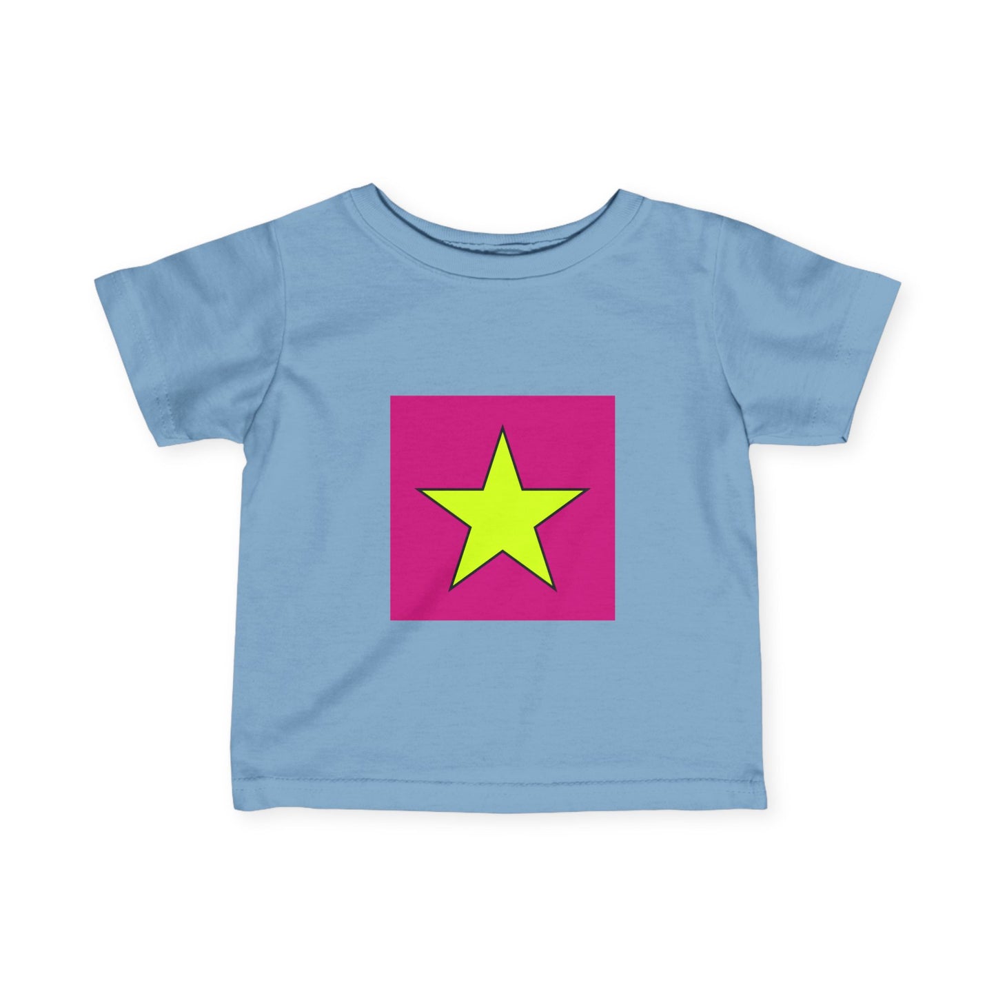 Colorful Star Infant Tee, Cute Baby T-Shirt, Fun Toddler Top, Bright Playwear, Birthday Gift, Kids Fashion