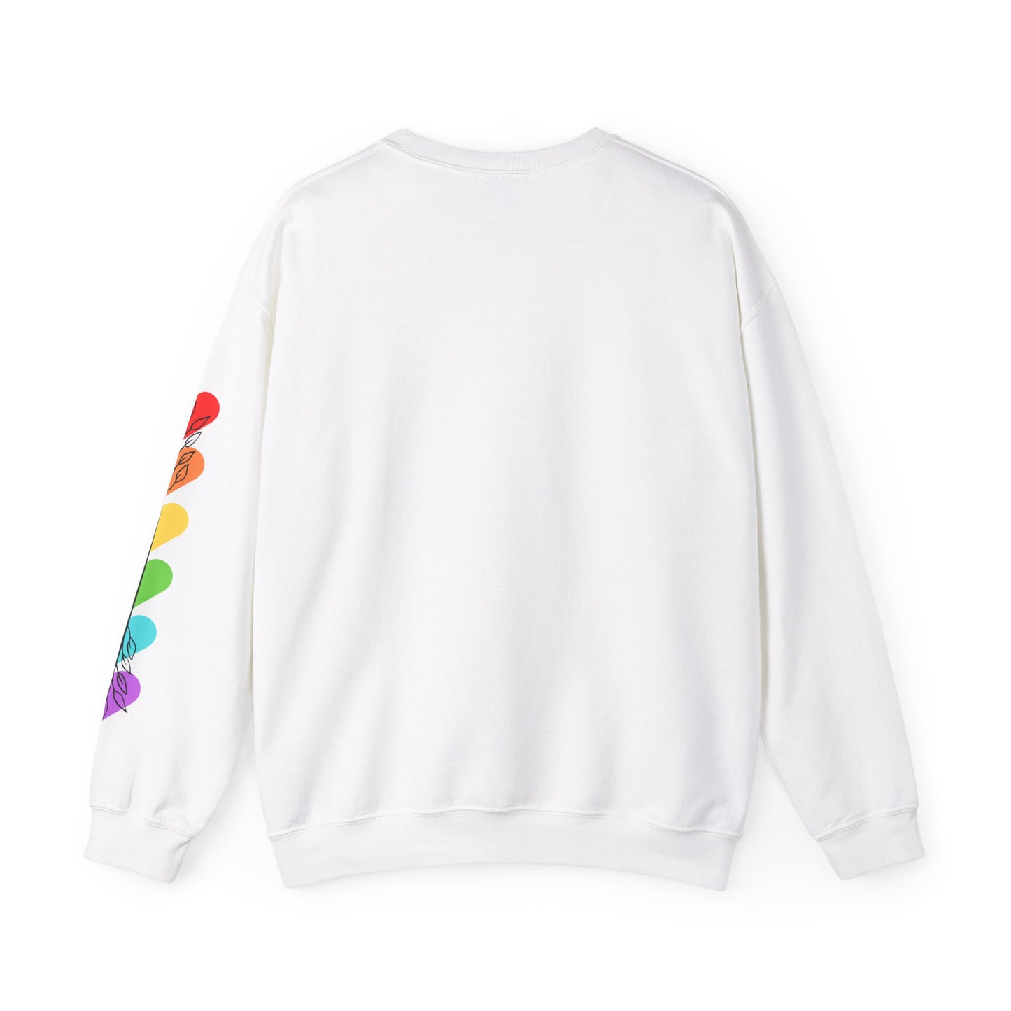 Colorful Heart Crewneck Sweatshirt for Unisex - Rainbow Vibe Apparel