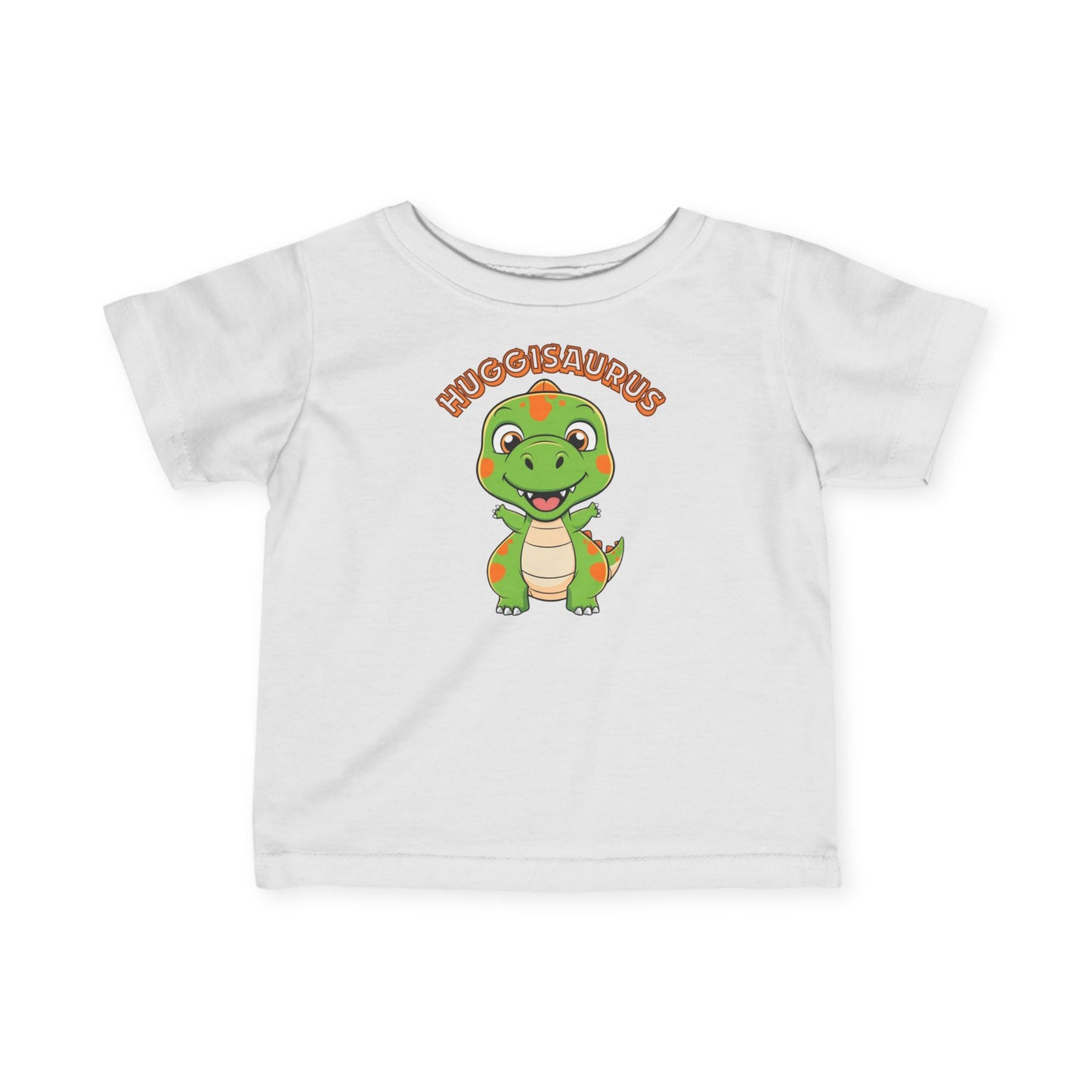 Infant Tee, Huggisaurus Cute Dinosaur Design, Kids T-Shirt, Soft Baby Shirt, Fun Toddler Top, Jurassic Theme Apparel