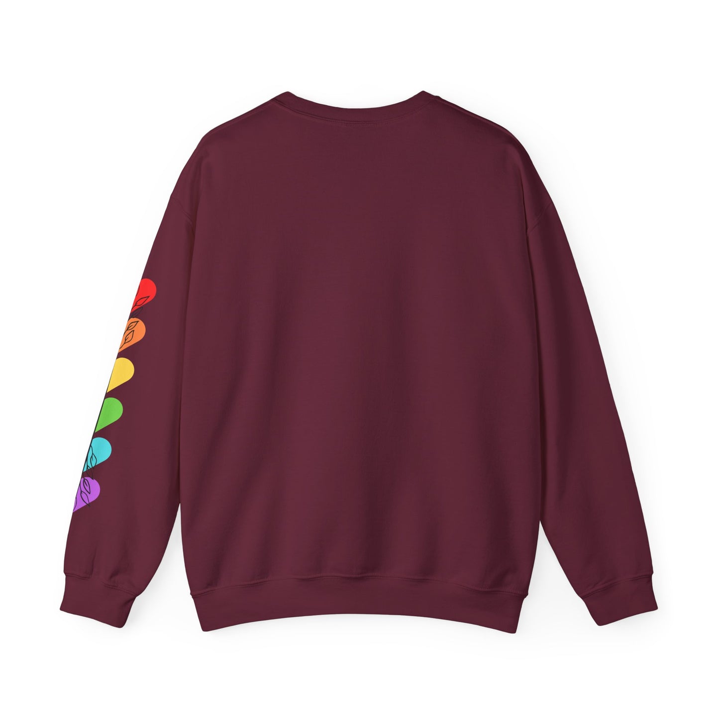 Colorful Heart Crewneck Sweatshirt for Unisex - Rainbow Vibe Apparel