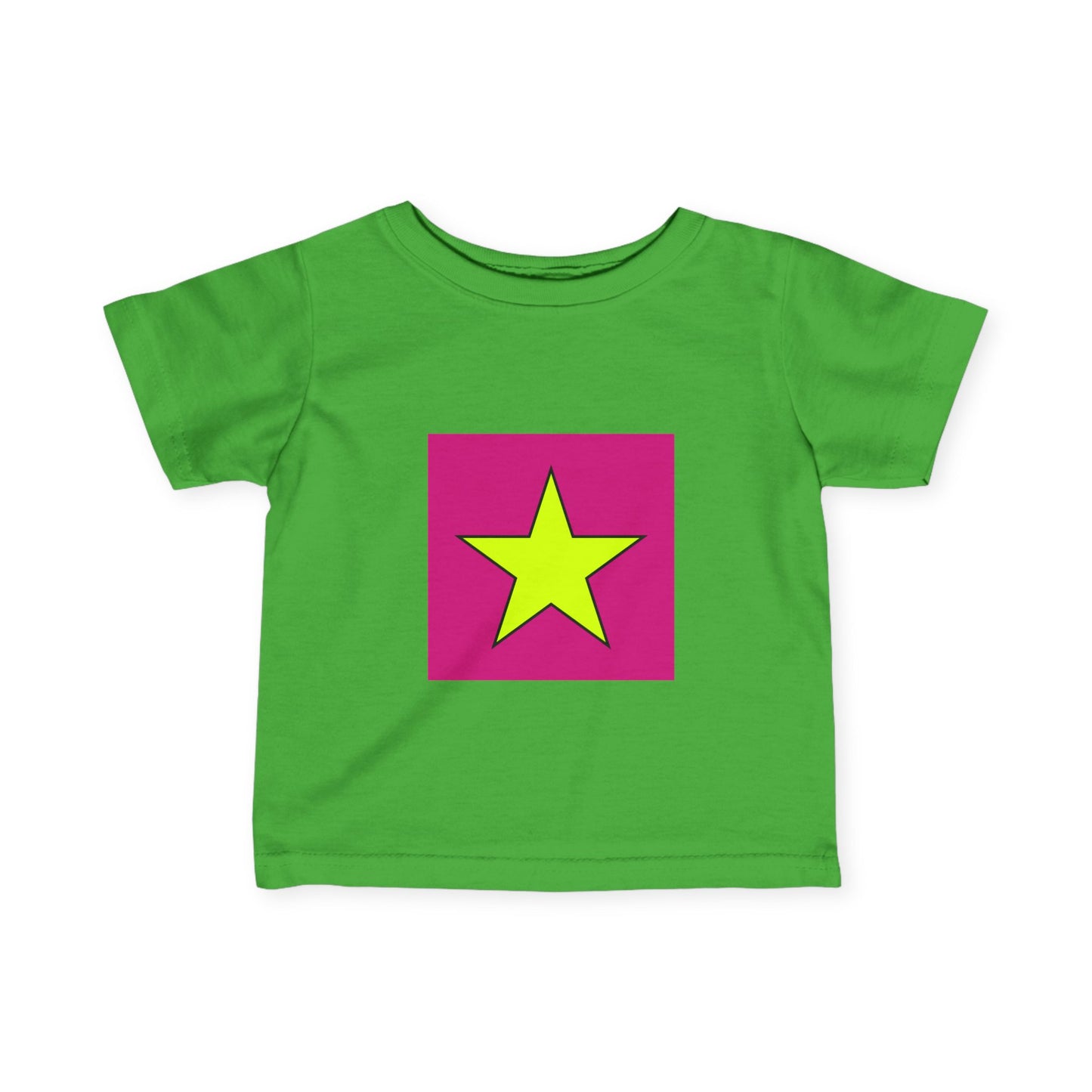 Colorful Star Infant Tee, Cute Baby T-Shirt, Fun Toddler Top, Bright Playwear, Birthday Gift, Kids Fashion