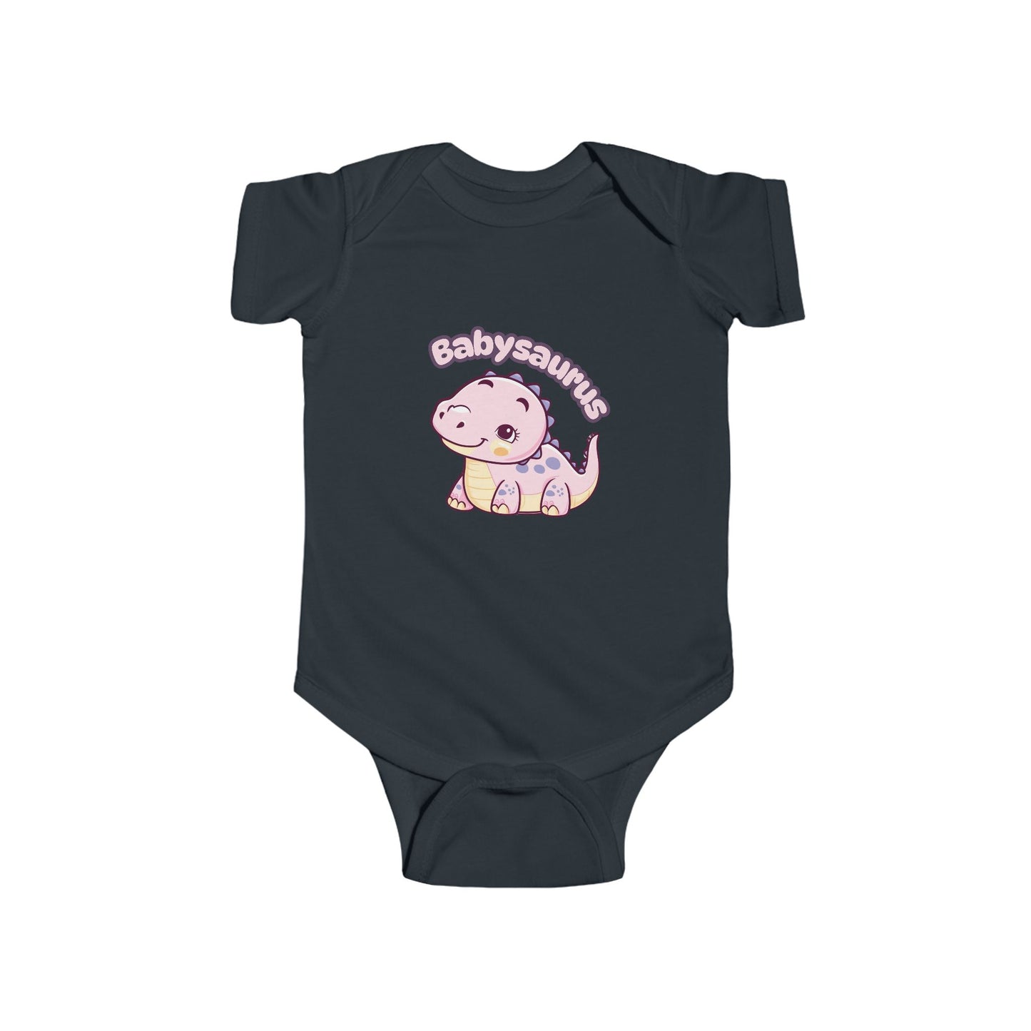 Playful 'babysaurus' theme adds a fun touch to your child's wardrobe. A great addition to any baby's outfit for daily wear or special occasions.