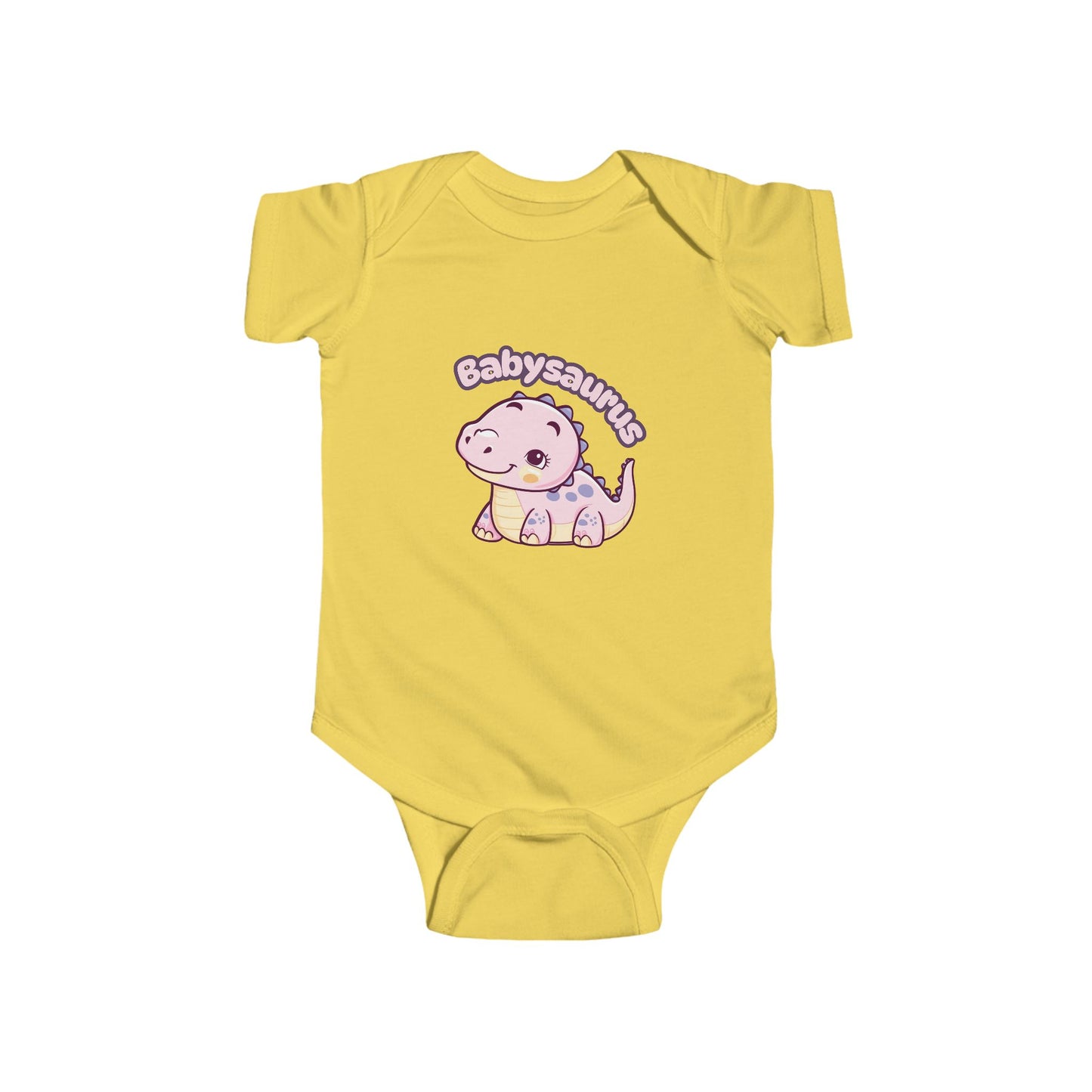 Playful 'babysaurus' theme adds a fun touch to your child's wardrobe. A great addition to any baby's outfit for daily wear or special occasions.