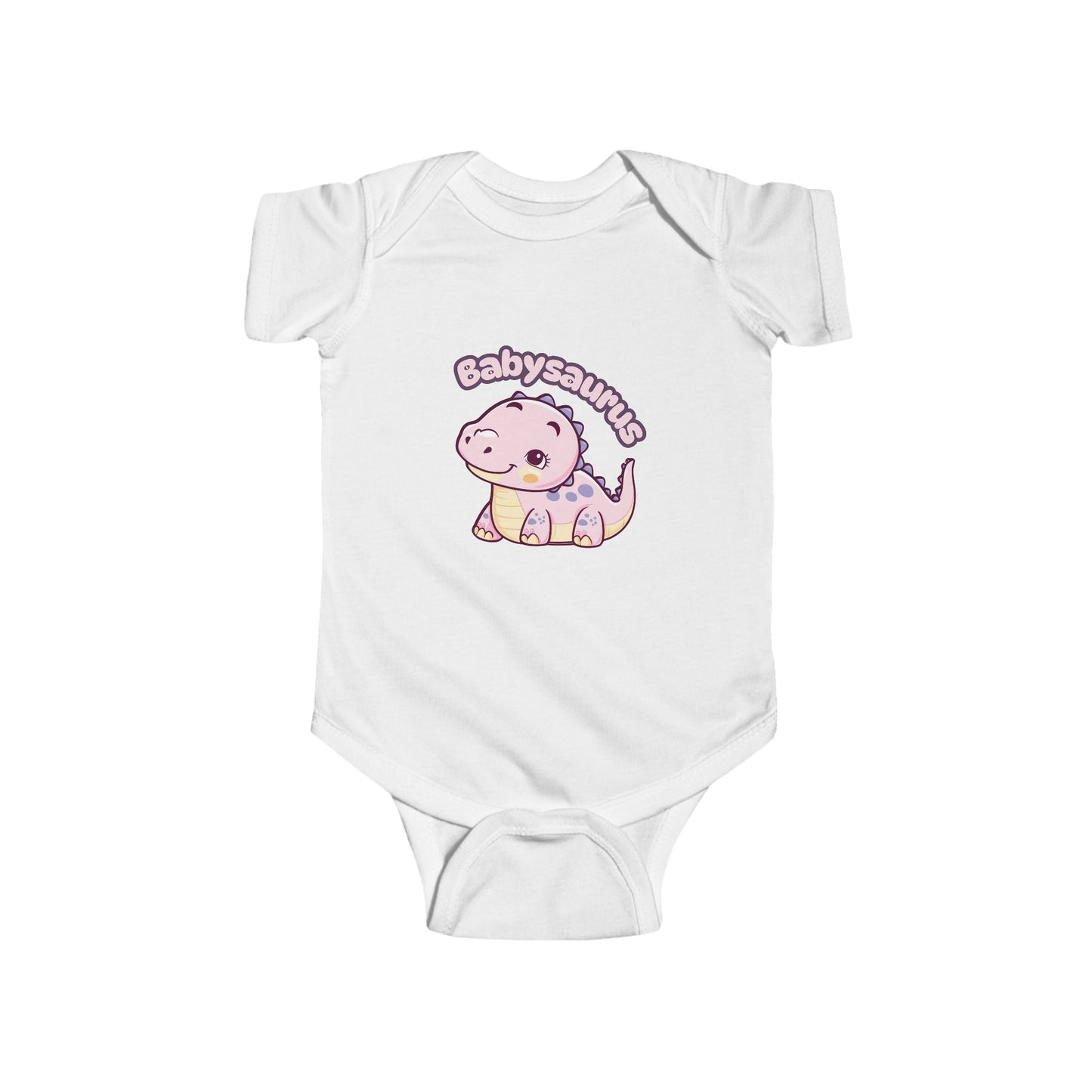 Playful 'babysaurus' theme adds a fun touch to your child's wardrobe. A great addition to any baby's outfit for daily wear or special occasions.